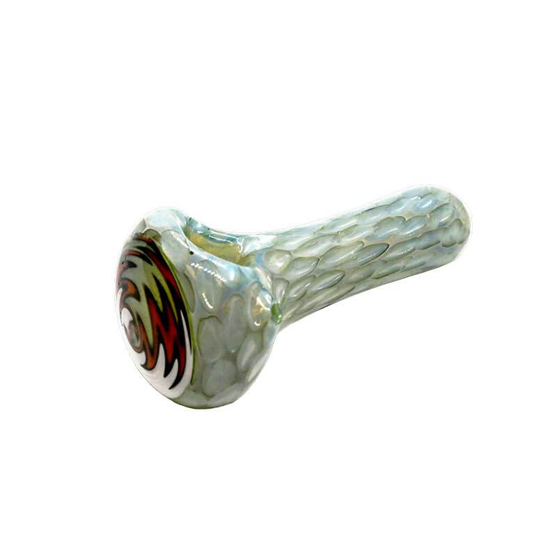 Full Honeycomb Handpipe with Dot and Reverse Artwork on the Head | 3.5 inch product image